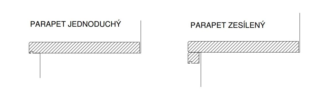 parapety kamenné